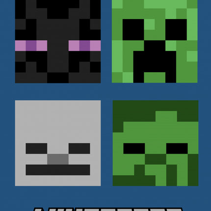 Minecraft Bad Mobs szuper puha polár takaró 100x150cm