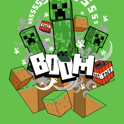 Minecraft Boom Creeper szuper puha polár takaró 100x150cm