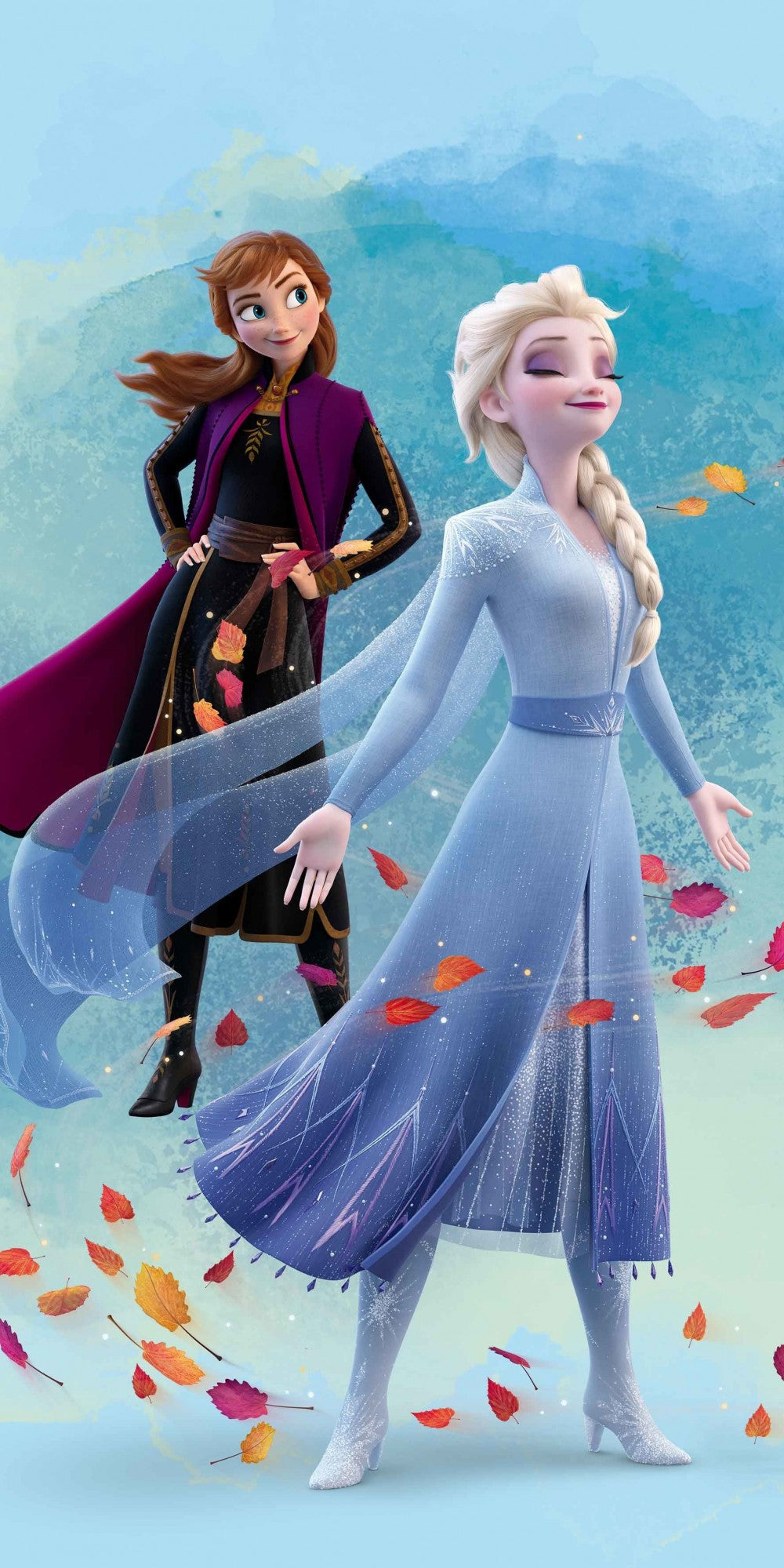 Disney Jégvarázs Wind fürdőlepedő, strand törölköző 70*140cm