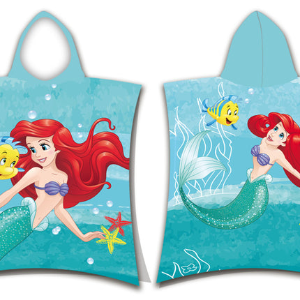 Disney Hercegnők Ariel törölköző poncsó 50x115 cm