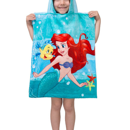 Disney Hercegnők Ariel törölköző poncsó 50x115 cm