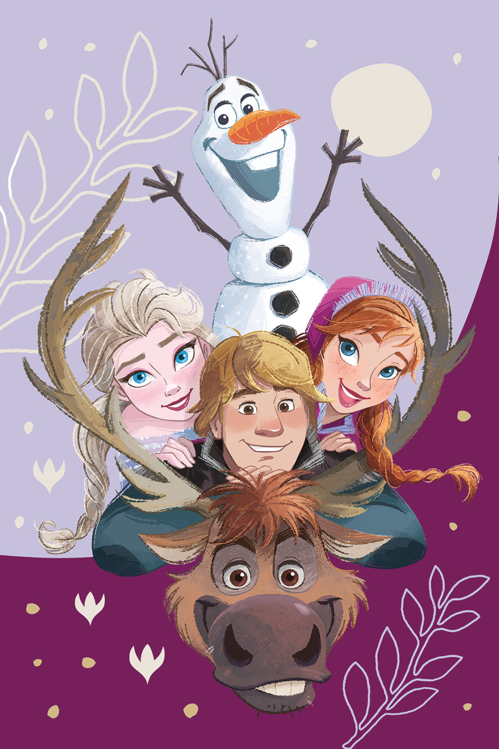 Disney Jégvarázs Family mikroflanel takaró 100x150cm