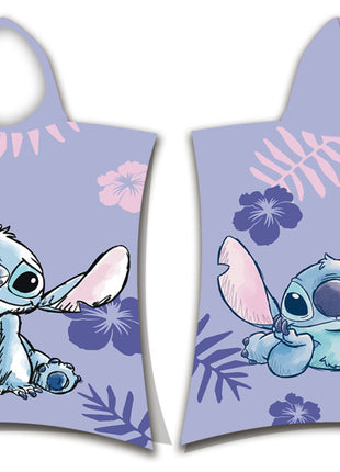 Disney Lilo és Stitch, A csillagkutya Purple strand törölköző poncsó 50x115 cm