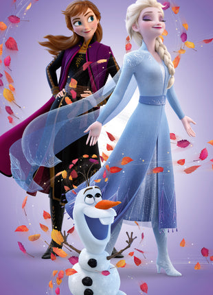 Disney Jégvarázs Leaves Magic fürdőlepedő, strand törölköző 70x140 cm