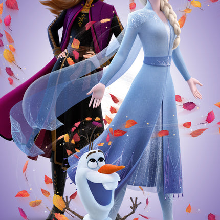 Disney Jégvarázs Leaves Magic fürdőlepedő, strand törölköző 70x140 cm