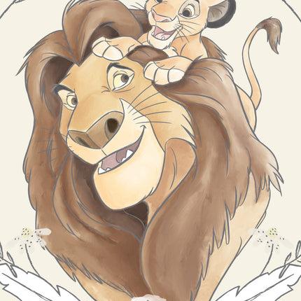 Disney Az Oroszlánkirály Simba fürdőlepedő, strand törölköző 70x140cm