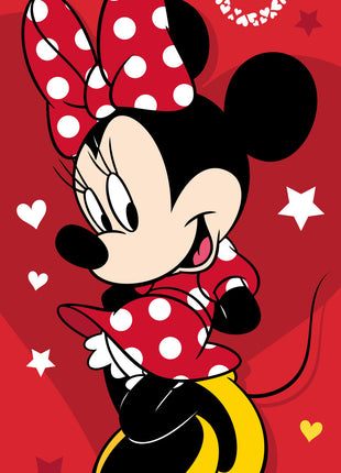 Disney Minnie Pretty in Red fürdőlepedő, strand törölköző  70x140cm