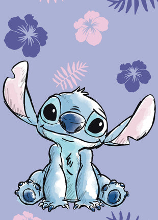 Disney Lilo és Stitch, a csillagkutya Purple kéztörlő, arctörlő, törölköző 30x50cm