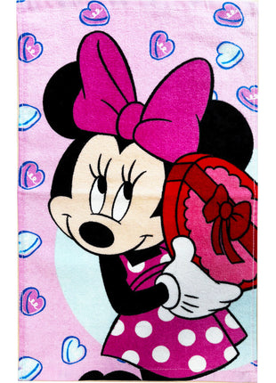 Disney Minnie Bonbon Hearts kéztörlő, arctörlő, törölköző 30x50cm