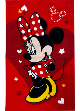 Disney Minnie Pretty in red kéztörlő, arctörlő, törölköző 30x50cm