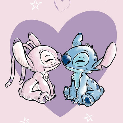 Disney Lilo és Stitch, A csillagkutya Love fürdőlepedő, strand törölköző 70x140cm