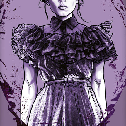 Wednesday Purple fürdőlepedő, strand törölköző 70x140cm