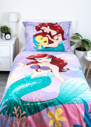Disney Hercegnők Ariel Pink ágyneműhuzat 140×200cm, 70×90 cm