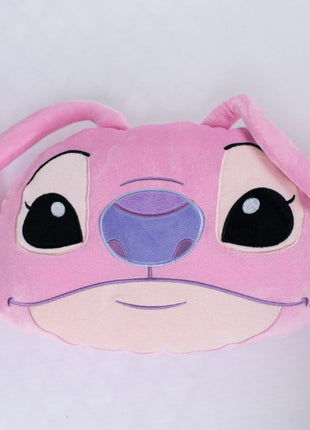 Disney Lilo és Stitch, A csillagkutya Angel Pink 3D formapárna, díszpárna 35 cm
