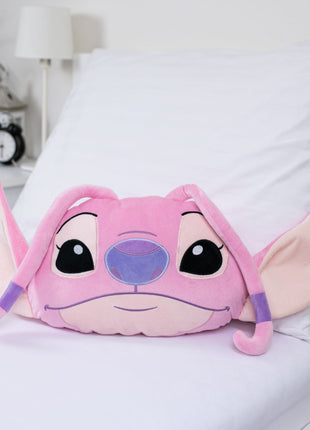 Disney Lilo és Stitch, A csillagkutya Angel Pink 3D formapárna, díszpárna 35 cm