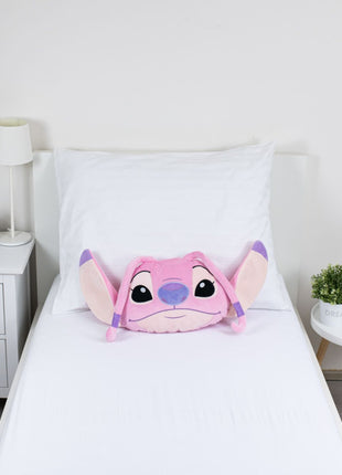 Disney Lilo és Stitch, A csillagkutya Angel Pink 3D formapárna, díszpárna 35 cm