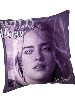 Billie Eilish Wild Flower párna, díszpárna 40x40 cm