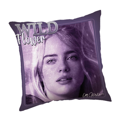 Billie Eilish Wild Flower párna, díszpárna 40x40 cm