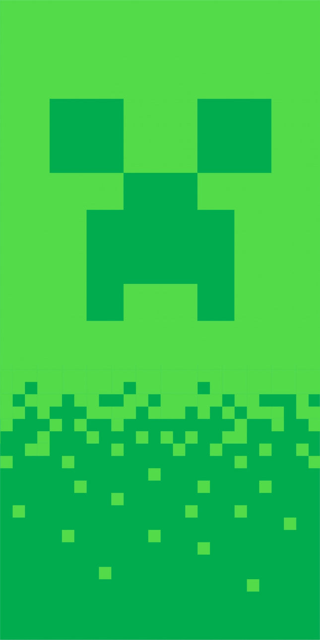 Minecraft Digital Creeper fürdőlepedő, strand törölköző 70x140cm