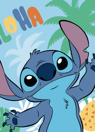 Disney Lilo és Stitch, A csillagkutya Ananas kéztörlő, arctörlő, törölköző 30x30cm