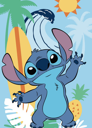 Disney Lilo és Stitch, a csillagkutya Ananas kéztörlő, arctörlő, törölköző 30x50cm
