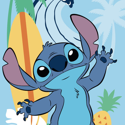 Disney Lilo és Stitch, a csillagkutya Ananas kéztörlő, arctörlő, törölköző 30x50cm