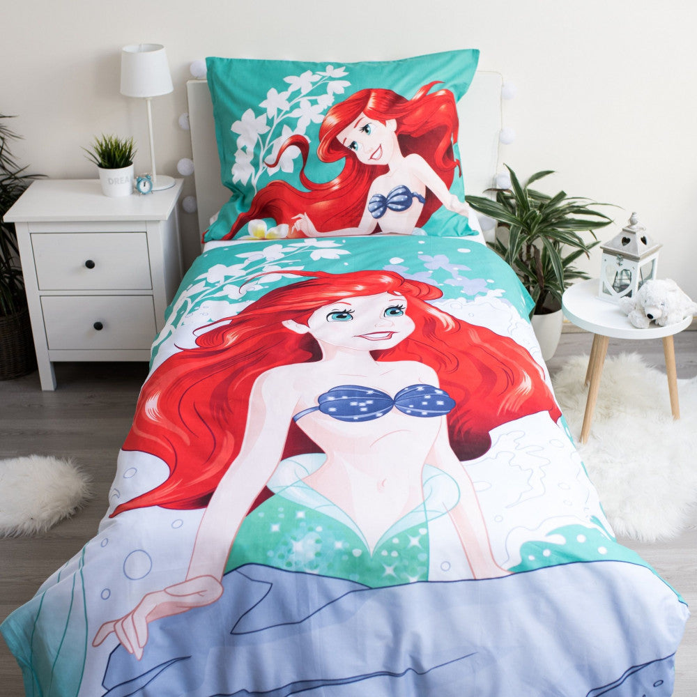 Disney Hercegnők Ariel ágyneműhuzat 140×200cm, 70×90 cm