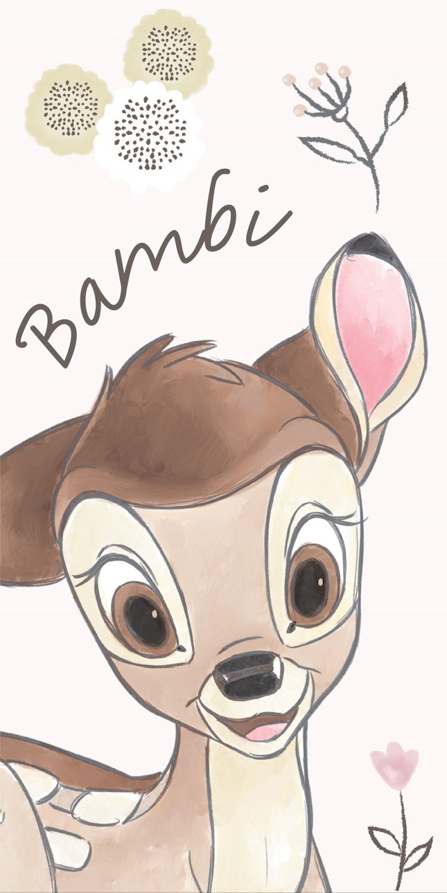 Disney Bambi fürdőlepedő, strand törölköző Flower 70*140cm
