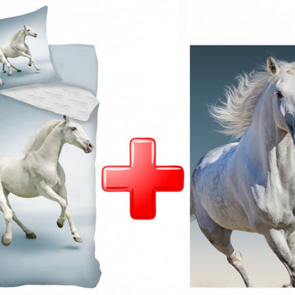 Lovas White ágyneműhuzat és polár takaró szett