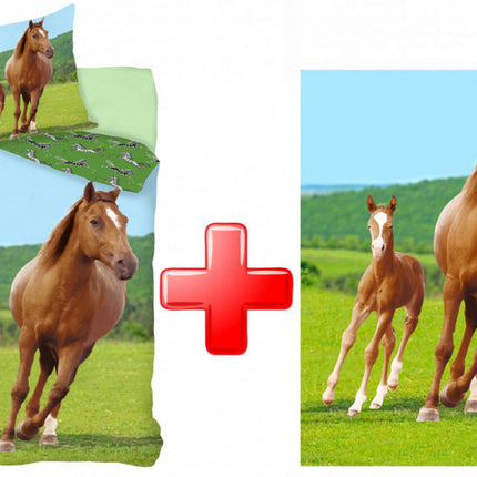 Lovas Field ágyneműhuzat és polár takaró szett