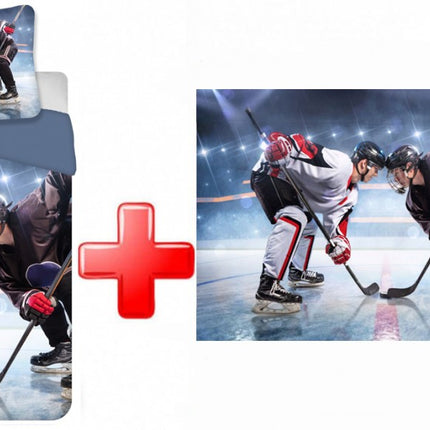 Jégkorong Inception ágyneműhuzat és polár takaró szett