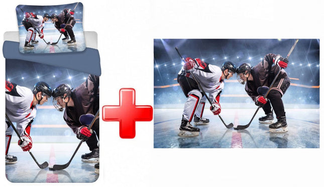 Jégkorong Inception ágyneműhuzat és polár takaró szett