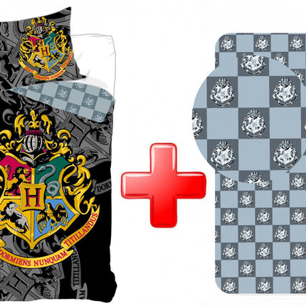 Harry Potter Houses ágyneműhuzat és gumis lepedő szett
