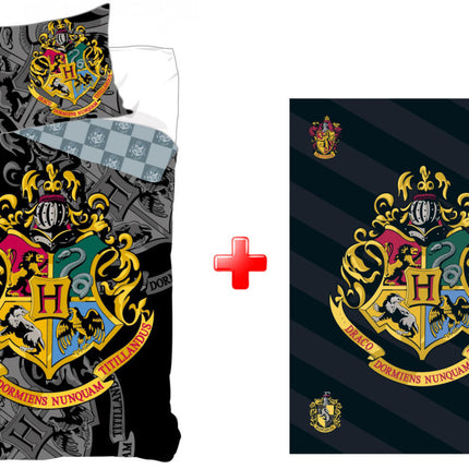 Harry Potter Houses ágyneműhuzat és polár takaró szett