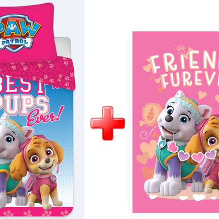 Mancs Őrjárat Best Girls Ever gyerek, ovis ágyneműhuzat és polár takaró szett