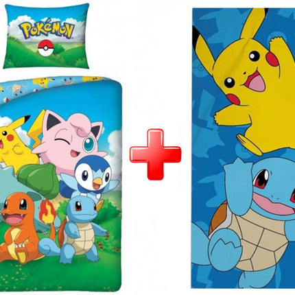 Pokémon First Generation ágyneműhuzat és törölköző szett