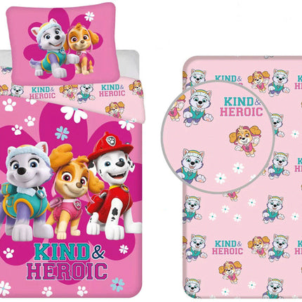 Mancs Őrjárat Heroic ágyneműhuzat és gumis lepedő szett