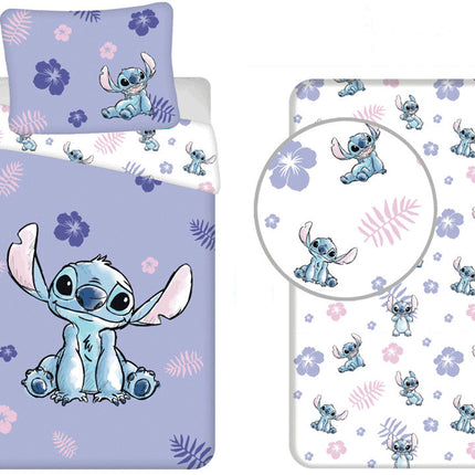 Disney Lilo és Stitch, A csillagkutya Blooming ágyneműhuzat és gumis lepedő szett