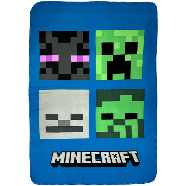 Minecraft Steve and Alex ágyneműhuzat és polár takaró szett