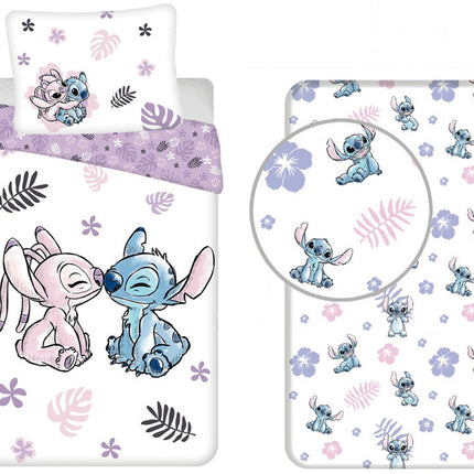 Disney Lilo és Stitch, A csillagkutya Boojiboo ágyneműhuzat és gumis lepedő szett