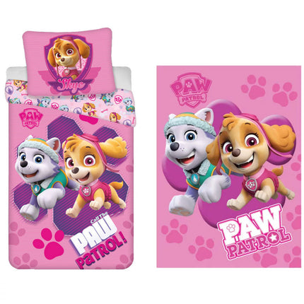 Mancs Őrjárat Call gyerek, ovis ágyneműhuzat és polár takaró szett