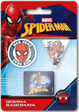 Pókember Web Head forma radír szett 3 db-os