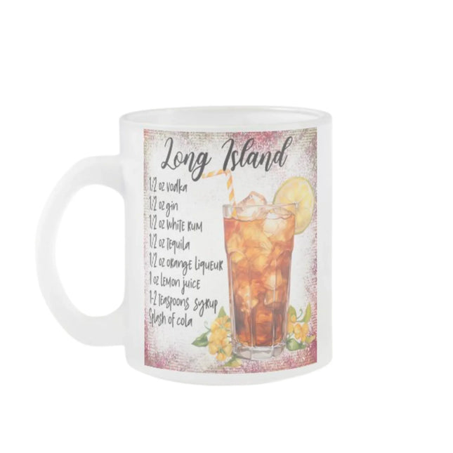 egyedi bögre amin a Long island koktél recept szerepel 