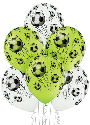 Football, Focis léggömb, lufi 6 db-os 12 inch (30 cm)