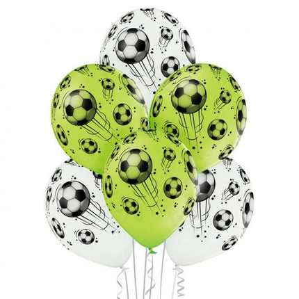 Football, Focis léggömb, lufi 6 db-os 12 inch (30 cm)