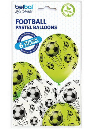 Football, Focis léggömb, lufi 6 db-os 12 inch (30 cm)