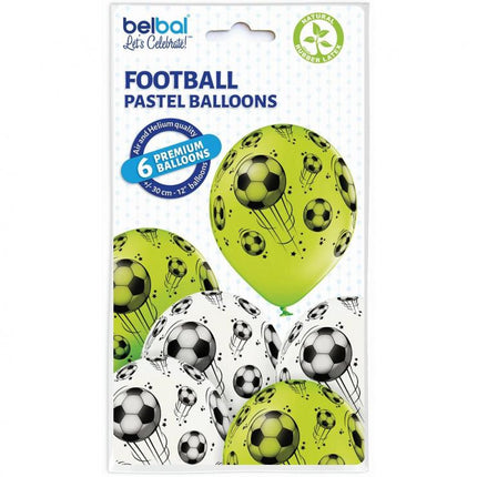 Football, Focis léggömb, lufi 6 db-os 12 inch (30 cm)