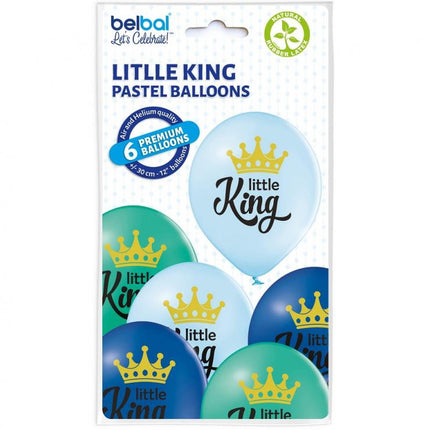 Király Little King léggömb, lufi 6 db-os 12 inch (30cm)