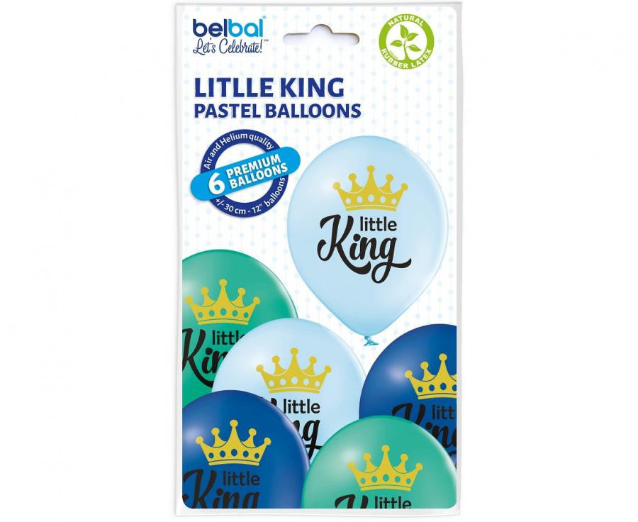 Király Little King léggömb, lufi 6 db-os 12 inch (30cm)