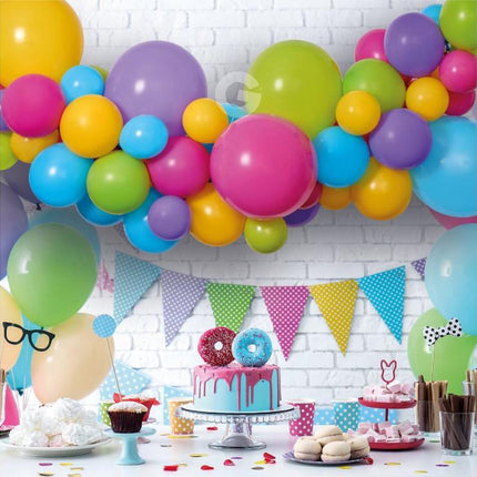 Színes Colorful léggömb, lufi girland szett 65 db-os